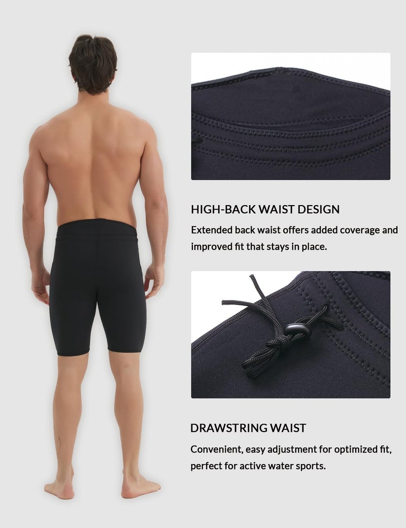 Lemorecn Wetsuits Pants Shorts 3mm Neoprene Canoeing Swimming Pants(1035,M) - Image 4